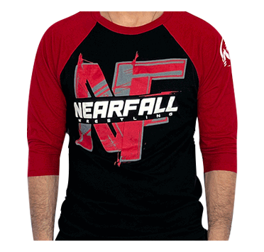 NF 3/4 Sleeve Red & Black Tee